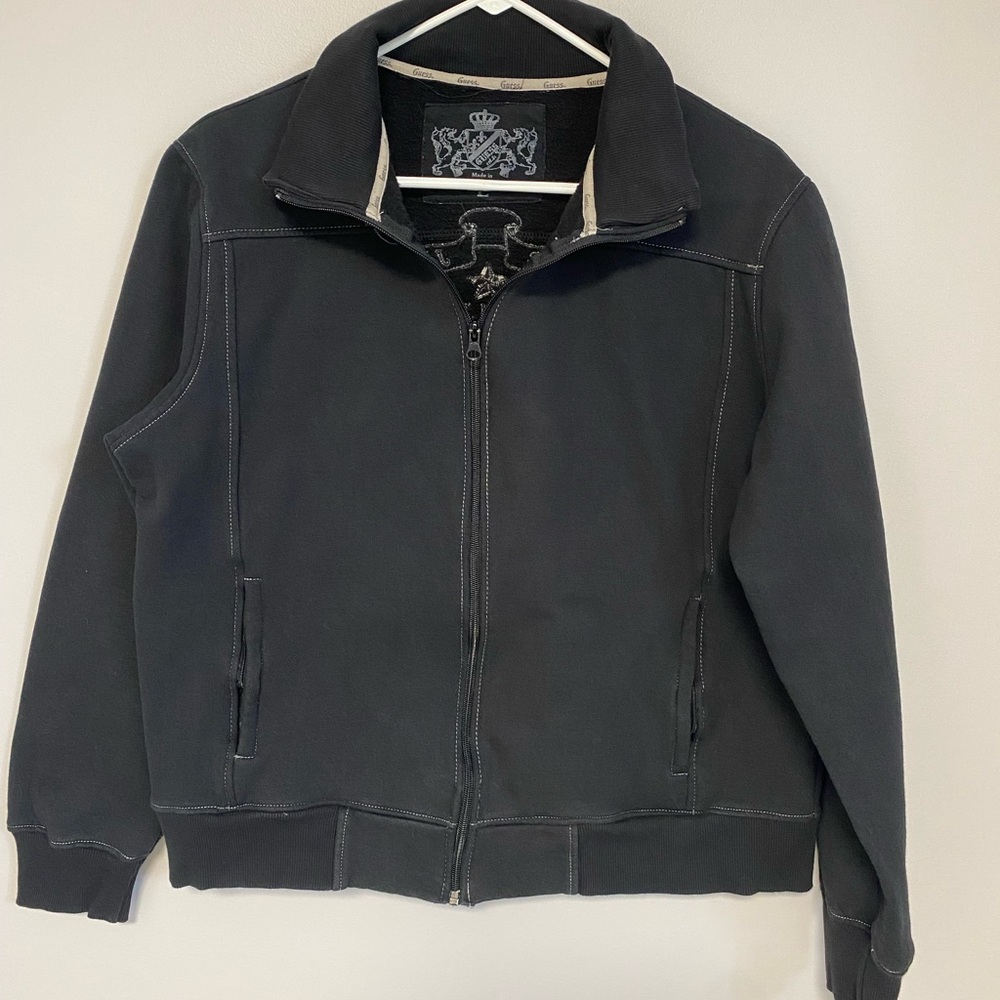 Black Guess jacket. Large. EUC